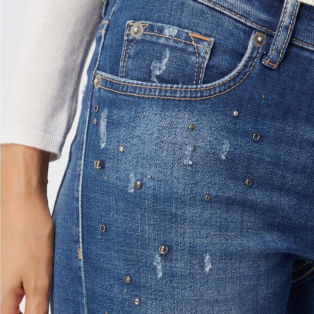 Women's Blue Denim Jeans - Picture 4 of 8